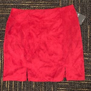 suede forever 21 skirt